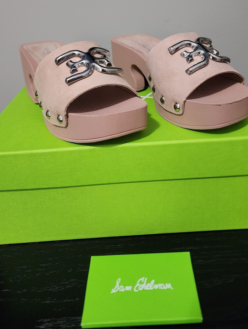 Sam Edelman Francina Platform Slide Pale Pink - Picture 2 of 6